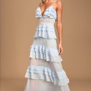 lulus Frill of a lifetime Maxi dress